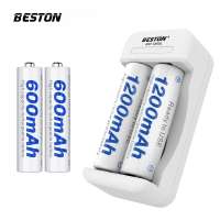 Beston Intelligent 2 Slots USB Battery Charger for AA  AAA Ni-MH  Rechargeable Battery Charger